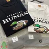 Men's T-Shirts High Quality Cartoon Print Human Made T-shirts Cotton Loose Short Sleeve Men Women Oversized Human Made Tshirts G230202