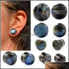 Navel Bell Button Rings Pair Labrador Stone Ear Flesh Tunnel Plen Double Single Flared Plug Glow Oor Meters Expander Body Piercing Dhme2