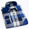 Hommes chemises décontractées de haute qualité doux confortable hommes automne printemps hiver à manches longues mode flanelle Plaid mâle Camisas 230202