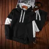 Męskie dresy 2023.UUTUMUS Sports Suit Dwuczęściowy bluzy bluzy bluzy Hip Hop Streetwear1111