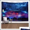 Tapisseries Univers Starlight Night Tapisserie Tenture murale Vague Hippie Tissu Trippy Dortoir Décor Tapis Drop Livraison Maison Jardin Dhzr9