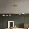 Lâmpadas pendentes Luzes LED nórdicas simples sala de estar quarto ouro/iluminação preta luminárias