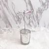 L'ultimo portacandele con tazza di neve da sogno rotante portacandele romantico molti stili tra cui scegliere supporta il logo personalizzato