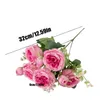 Fleurs décoratives Rose Soie Fleur Artificielle Rose Fête De Mariage Famille Jardin Décoration Bouquet De Mariée DIY Artisanat Guirlande Accessoires Faux