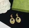 Kvinnor modeörhängen stud mode kvinnor enkla örhänge smycken lyxiga designer örhängen brev stud örhänge med box212q