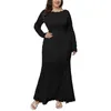 Casual Dresses Plus Size 5xl Prom Black Long Sleeve Mermaid Maxi Formal Evening Party Dress For Women 2023 Elegant Sexy Clothing