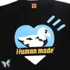 Men's T-Shirts Human Made Short Sleeved T Shirt Duck Love Pattern Men Women Human Made T-shirt G230202