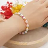 Strand Go2Boho Freshwater Pearl Armband Multicolor Boho Pärled Elastic Armband For Women Beach Natural Beads Fashion Jewelry