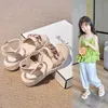 Koreanische Kinder Mode Mädchen Sandalen 2022 Sommer Neue Weiche Prinzessin Baby Chic Metall Ketten Vielseitige Kinder Schöne Kleid Schuhe 0202