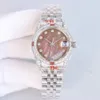 Diamond Ladies Watches 36mm Automático Mecânica Vida Vida de Aço Imperpersor