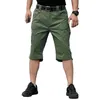 Pantalons pour hommes Sweats pour hommes Jogging Casual Couleur unie Multi-poches Séchage rapide Extérieur Tactique Capri Pantalon