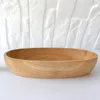 Plates Natural Wood Oval Cake Dishes Fruit Plate Containers Sushi Fast Tray Dinner