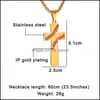 펜던트 목걸이 골드 크로스 펜던트 스포츠 야구 황금 그리스도 예수 스테인레스 스틸 목걸이 종교 보석 드롭 배달 otqei
