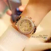 Wristwatches Full Diamond Women's Watch Crystal Ladies Bracelet Wrist Watches Clock Relojes Quartz for Women 116135