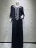 Etniska kläder Ramadan broderi maxi klänning elegant bronsande spetsrock ropa de mujer envio gratis muslimska dubai abaya kvinna kaftan marocain