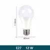 LED ampul lambaları E27 AC110V 120V 130V 220V 240V LED lamba 18W 15W 12W 9W 6W 3W LAMBADA LED Spot Işık Lambası LED Işık