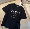 Luxury Brand New Women'S T-Shirt Short Sleeve Round Neck Botton Letter Printed Pullover Fashion Summer Casual Comfy