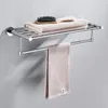 Zestaw akcesoriów do kąpieli Brass Luksusowe akcesoria łazienkowe Ręcznik półek na półkę Chrome Silver Toalet Roll Paper Pasek barowy