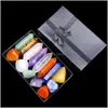 Other Jewelry Sets Natural Chakra Hexagon Column Energy Stone Box For Women Reiki Healing Crystals Gemstones Yoga 14Pcs Drop Delivery Dhwak