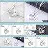 Pendant Necklaces Fashion Medical Jewelry Nurse Cap Charms Crystal Love Heart White Enamel Red Cross Sign Medicine School Students D Otxzd