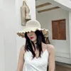 Sombreros de ala ancha para mujer, sombrero de verano, visera, sol, playa, protección, gorra de viaje, borde para mujer