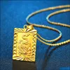 Pendant Necklaces Retro Classic Dragon Necklace Mascot Ornament Jewelry Gift Elegant Drop Delivery Pendants Dhtv1