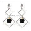 Dangle Lustre Mode Coréen Géométrique Étoile Boucles D'oreilles Simple Mti Couche Or Couleur Goutte Irregar Cristal Boucle D'oreille Pour Les Femmes Jewelr Otzas