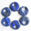 Pendant Necklaces High Quality Natural Lapis Lazuli Gogo Donut Charm Beads For Jewelry Accessories Making Wholesale 6pcs/lot