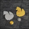 Pins broches schattige desgin legering glazuur oliedruppel dierenspelden voor unisex kinderen kraag rugzak badge mode ornamenten accessoires dhhzo