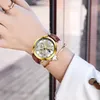 腕時計女性の時計ゴールドウォッチレディースクリエイティブスチールスチールスチールブレスレット女性の防水時計レリジオフェミニノウリストウォッチwristw