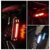 S Rücklicht wasserdichtes Reitreiten hinter LED USB -Ladung MTB Cycling Tail Bicycle Light Lampe Farol Para Bike 0202