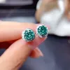 Studörhängen Natural Emerald for Women Silver 925 Fairy Bohemia Engagement Fine Green Jewelry Online Broadcast GiftStud ODET22