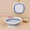 مجموعة ملحقات الاستحمام قابلة للطي Washbasin الكبير المنزلي عن طريق صدرية حوض الطفل الضغط المحمولة سفر سفر الغسيل الصغير