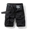 Men's Shorts Men's Shorts New Mens Summer Cotton Army Tactical Cargo Fashion Khaki Multi-pocket Casual Short Pants Loose Military Men 022023H