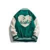 Vestes pour hommes Hip Hop Varsity Jacket Mens Furry Lettres Broderie Color Block College Harajuku Mode Baseball Manteaux 2023 230202