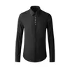 Men's Casual Shirts Minglu Long Sleeve Male High Quality Snowflakes Sequins Party Mens Dress Slim Fit Man Plus Size 4XLMen's