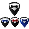 Hondenauto-covers Bow Tie kraag Tuxedo Bandana Verstelbare formele puppy driehoek nekkleding voor bruiloft jurk-up cosplay feest