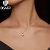 Pendant Necklaces BISAER 1CT Moissanite D Color VVS1 EX Necklace Six Claws Cutting for Women Wedding Engagement 925 Sterling Silver Fine Jewelry G230202