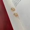 Sırtlar Küpeler Merhaba Adam 925 STERLING Gümüş Pave Zirkon Yay Yok Delici Kulak Klipsleri Kadın Zarif Basit Düğün Takı Hediyeleri