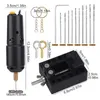 Keychains Electric Hand Drill Set For Resin Jewelry Casting With 10 Bits DIY Key Chain Making US Plug