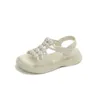 2022 Estate Nuove Bambine Tessuto Morbido Scarpe Da Spiaggia Per Bambini Moda Open-toe Bella Principessa Sandali Versatile Casual 0202