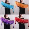 Waist Chain Belts Sequin Belly Dance Wrap Skirt Scarf Hip for Women Festival Performance Indian Tassel Belt 230201