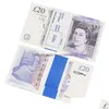 Autres fournitures de fête festives Prop Money Jouets imprimés UK Pound GBP British 50 Copie commémorative Billets en euros pour enfants Noël DhbeuMLCY