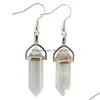 Charme Charms de pedra natural Brincos de gota Reiki Cura