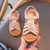 Kinder Sommer Kinder Mädchen Römische kleine Prinzessin Weiß weicher Soled Schuhe 0202