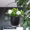 Vases Metal Flower Basket Decor Pot ative Pots Hanging Plant Garden Home Vase For Plants 230201