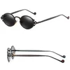 نظارة شمسية شارع Cateye street Shoot Man Women Retro Steampunk Glasses Gothic Oval Metal Frame Gafas Sol Mujersunglasses