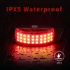 S IPX5 TAILLight Mountain Cykel bakre LED MTB Cycling Bakljus USB Laddningsbara lampcykeltillbehör 0202