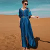 Etnische kleding Dubai Islam Midden-Oosterse Arabisch Marokko Hand-Sew Diamond Abaya-jurk voor vrouwen Koude schouder Korte mouw feestavond