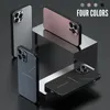 Étuis de luxe étui de téléphone en alliage d'aluminium pour IPhone 14 13 12 11 Pro Max 12 Mini étui de téléphone de couleur unie housse de Protection antichoc